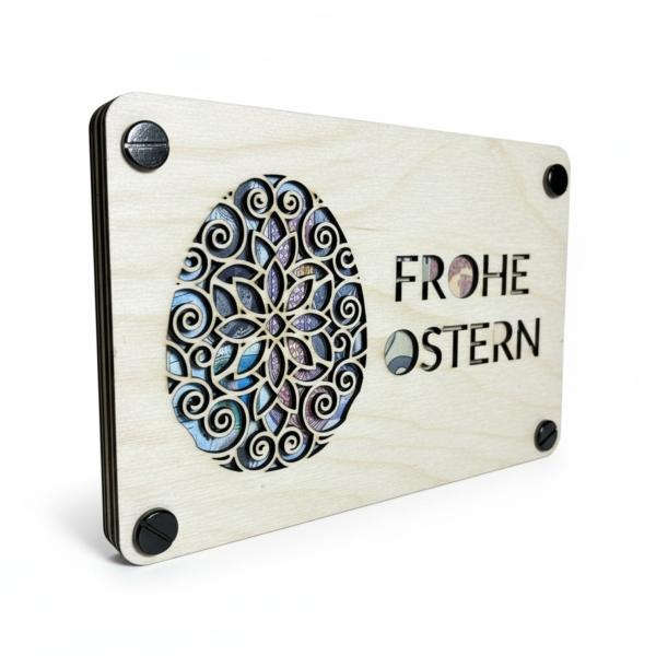 Geld Geschenke zu Ostern: Stilvolle Geld Geschenkkarte - Holzkarte - personalisiert – Die perfekte Geschenkidee für deine Liebsten!